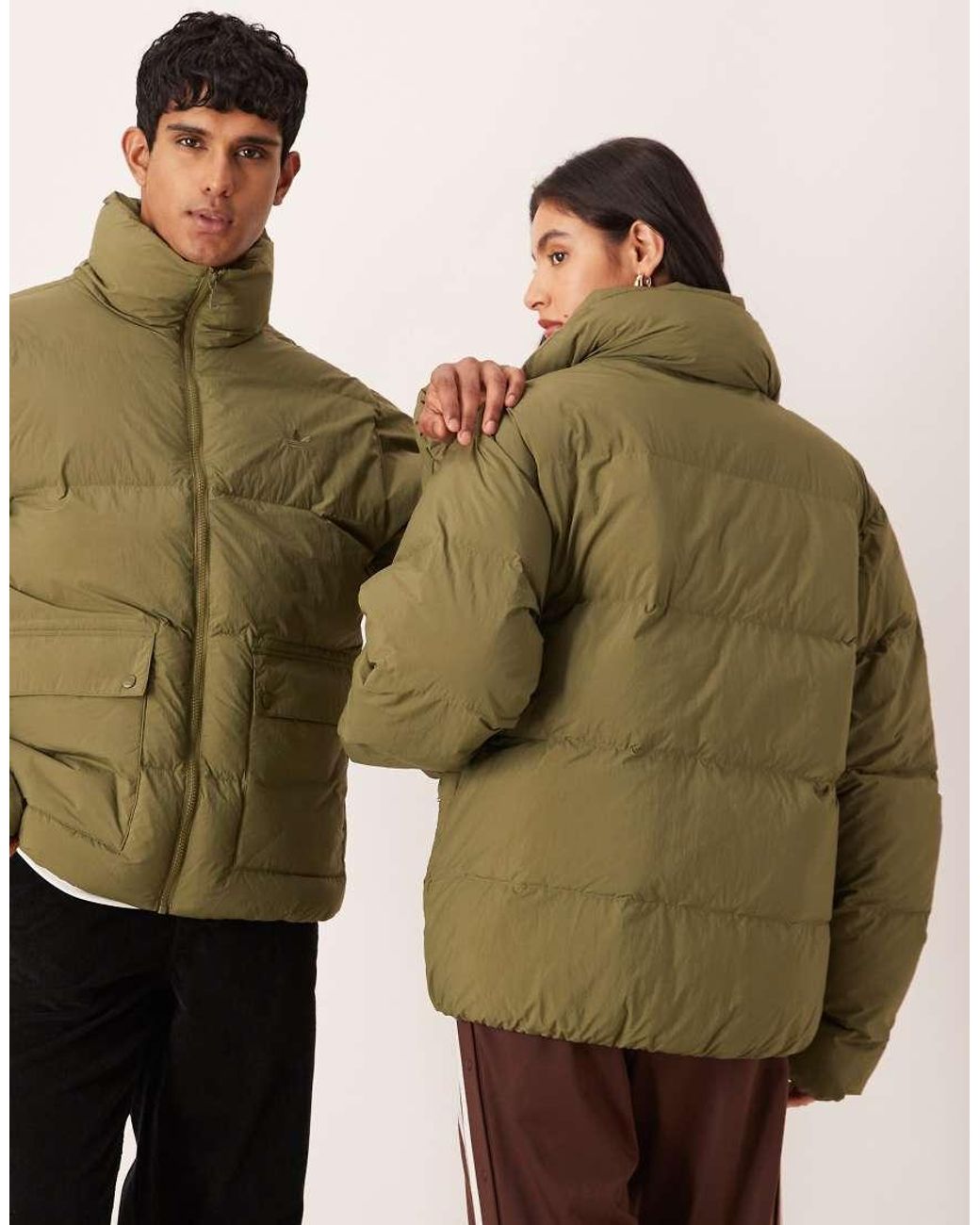 Adidas Originals Green Puffer Coat