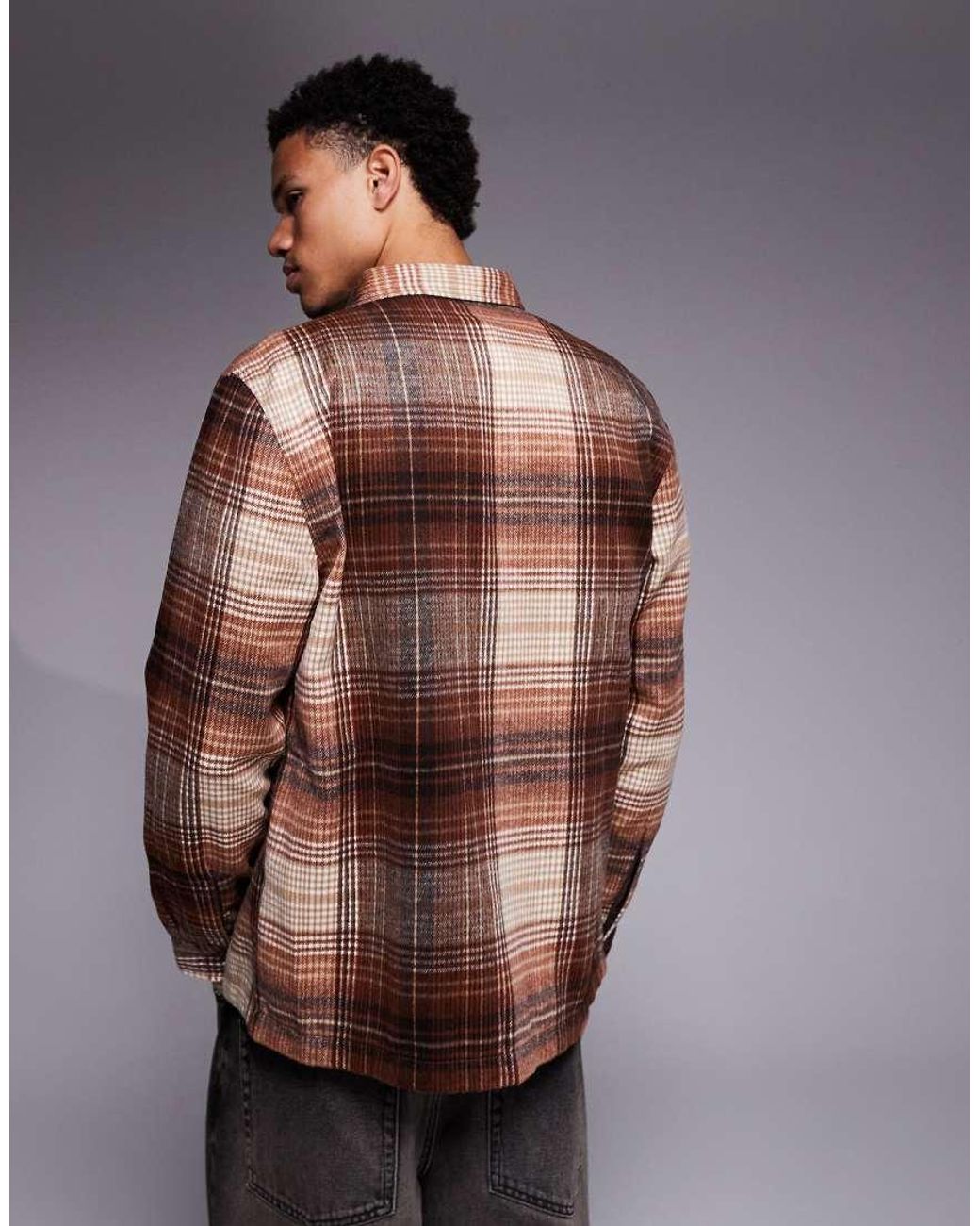 ASOS Brown Overshirt for men