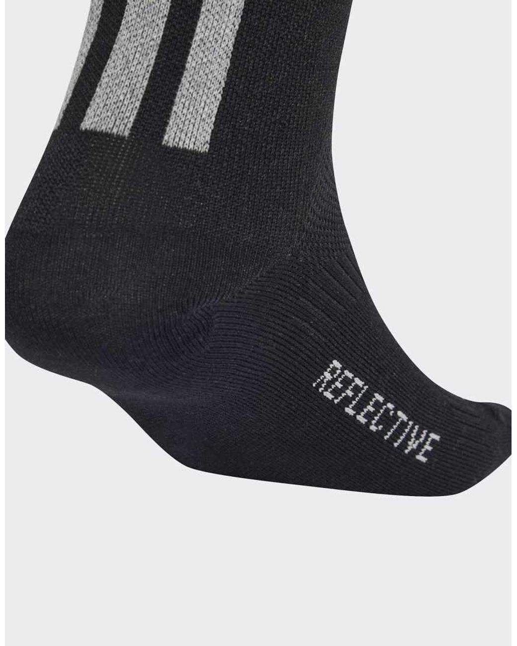 Adidas Originals Black Running Reflective Crew Sock