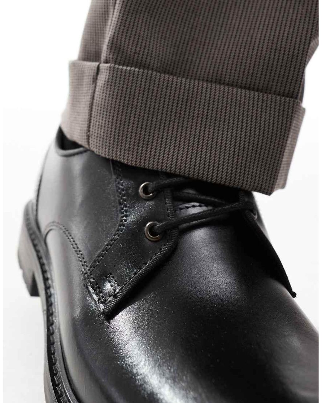 Base London Brown Dime Derby Shoe for men