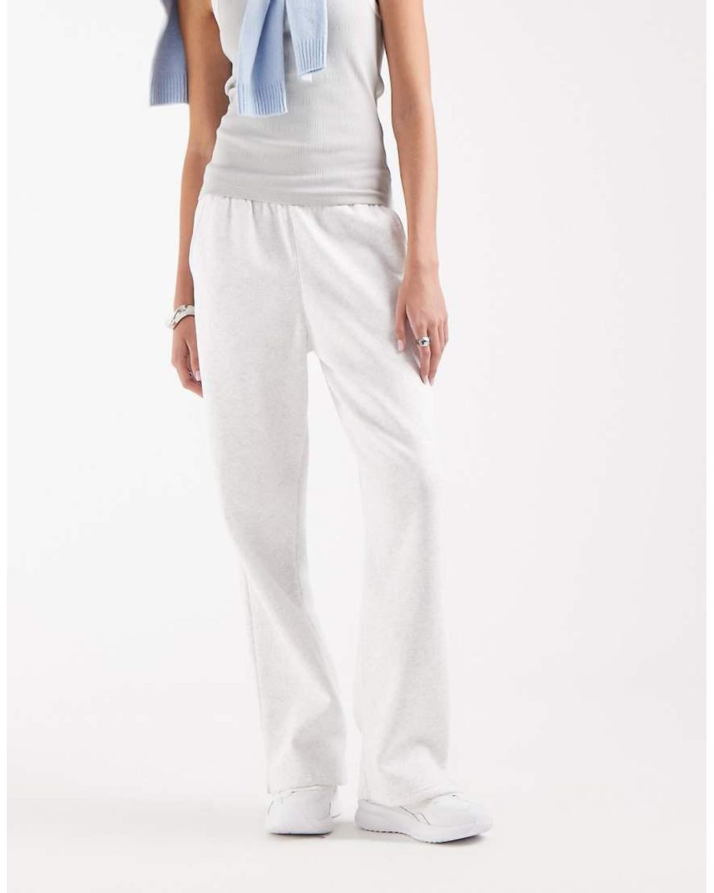 Under Armour White Rival Straight Leg Joggers