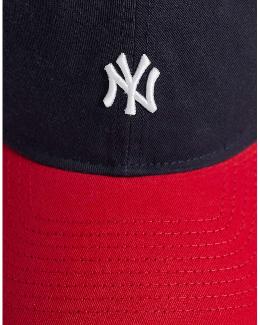 KTZ Blue Ny Yankees 9twenty Mini Logo Contrast Peak Cap