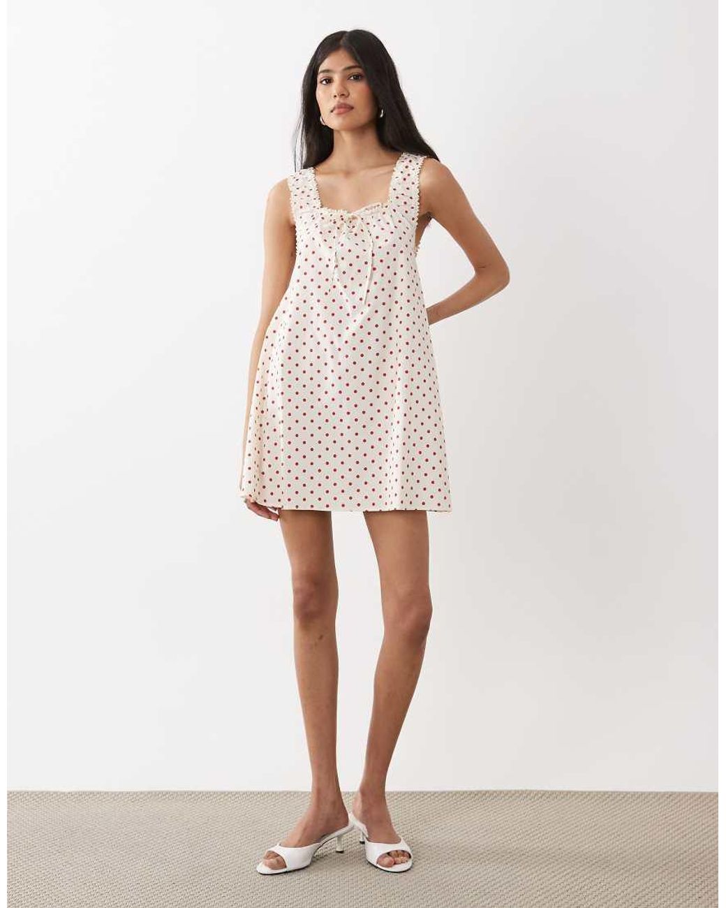 WeWoreWhat Natural Babydoll Dress