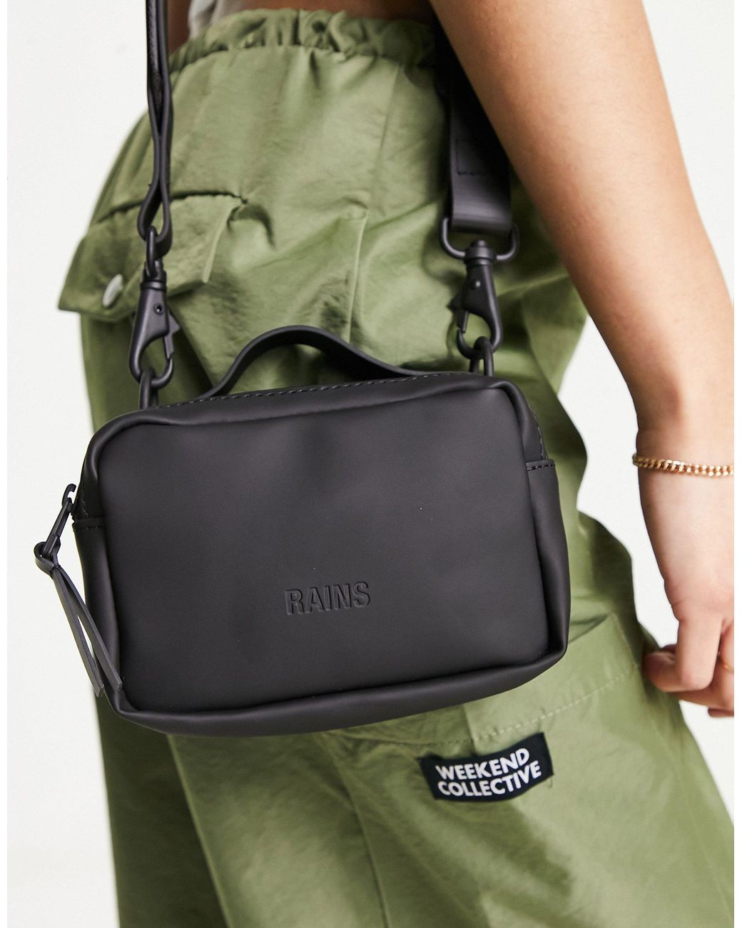 バッグ・カバンその他 Reporter Box Crossbody - RAINS - Synthetic - Green d0e82f66-5b75-4da1-9554-