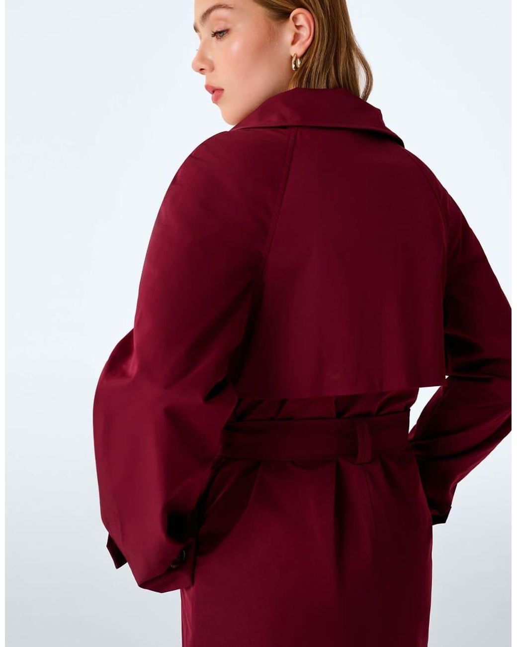 OMNES Red Ryan Trench Coat