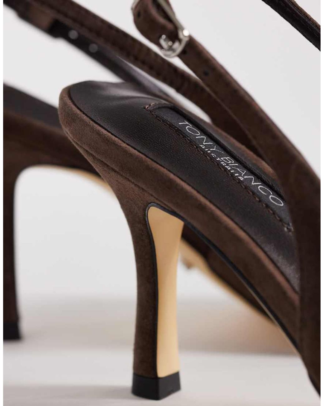 Tony Bianco Brown Samar Slingback Heeled Shoes