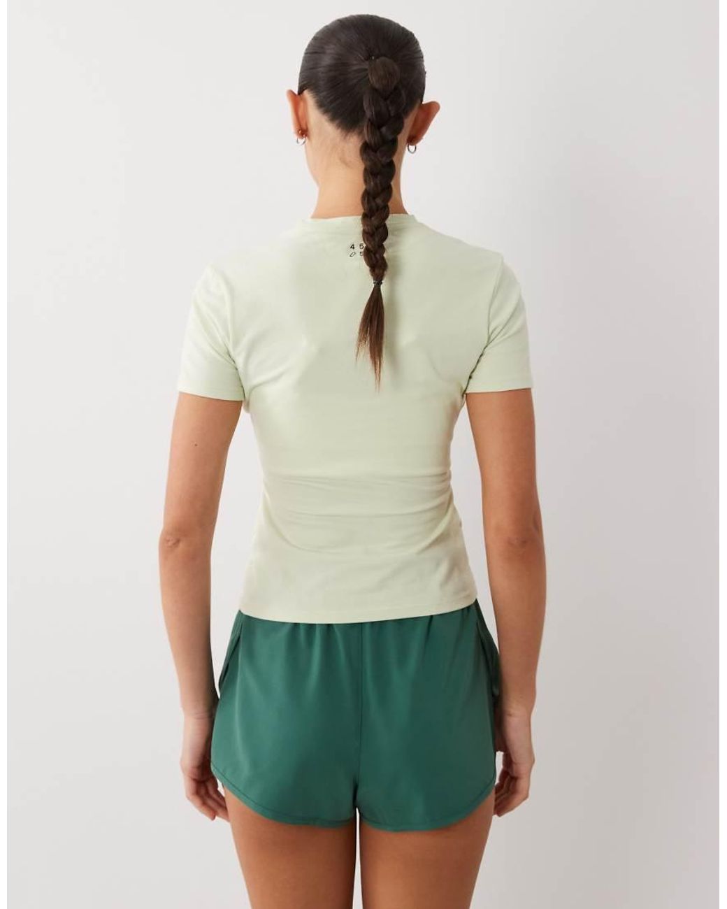 4505 Green Fitted Cotton Everyday T-shirt With Quick Dry Finish