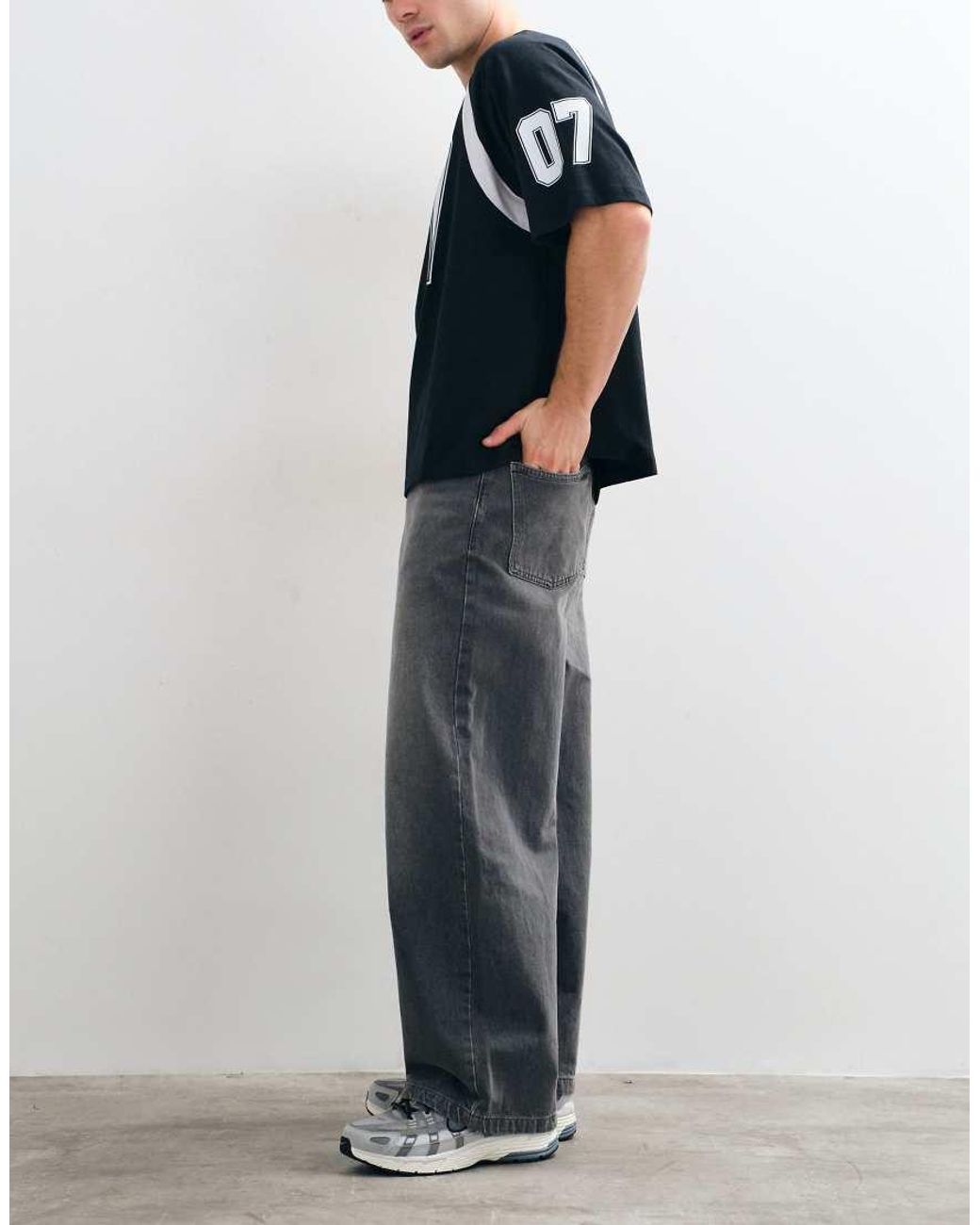 ASOS Blue Barrel Jeans for men