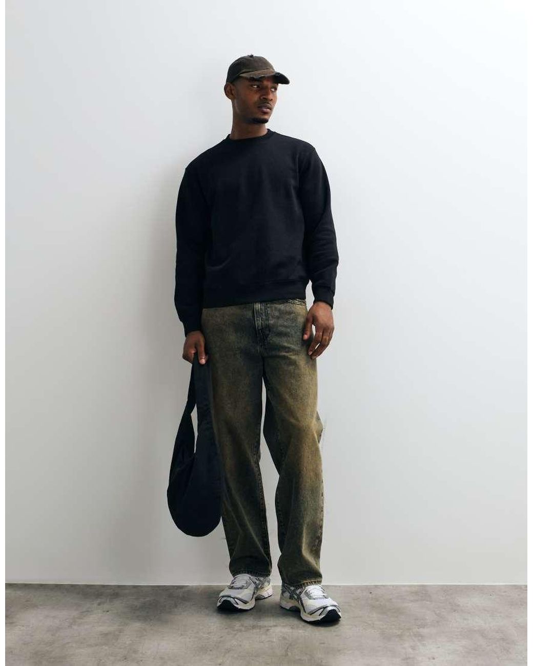 Weekday Black Jumper for men