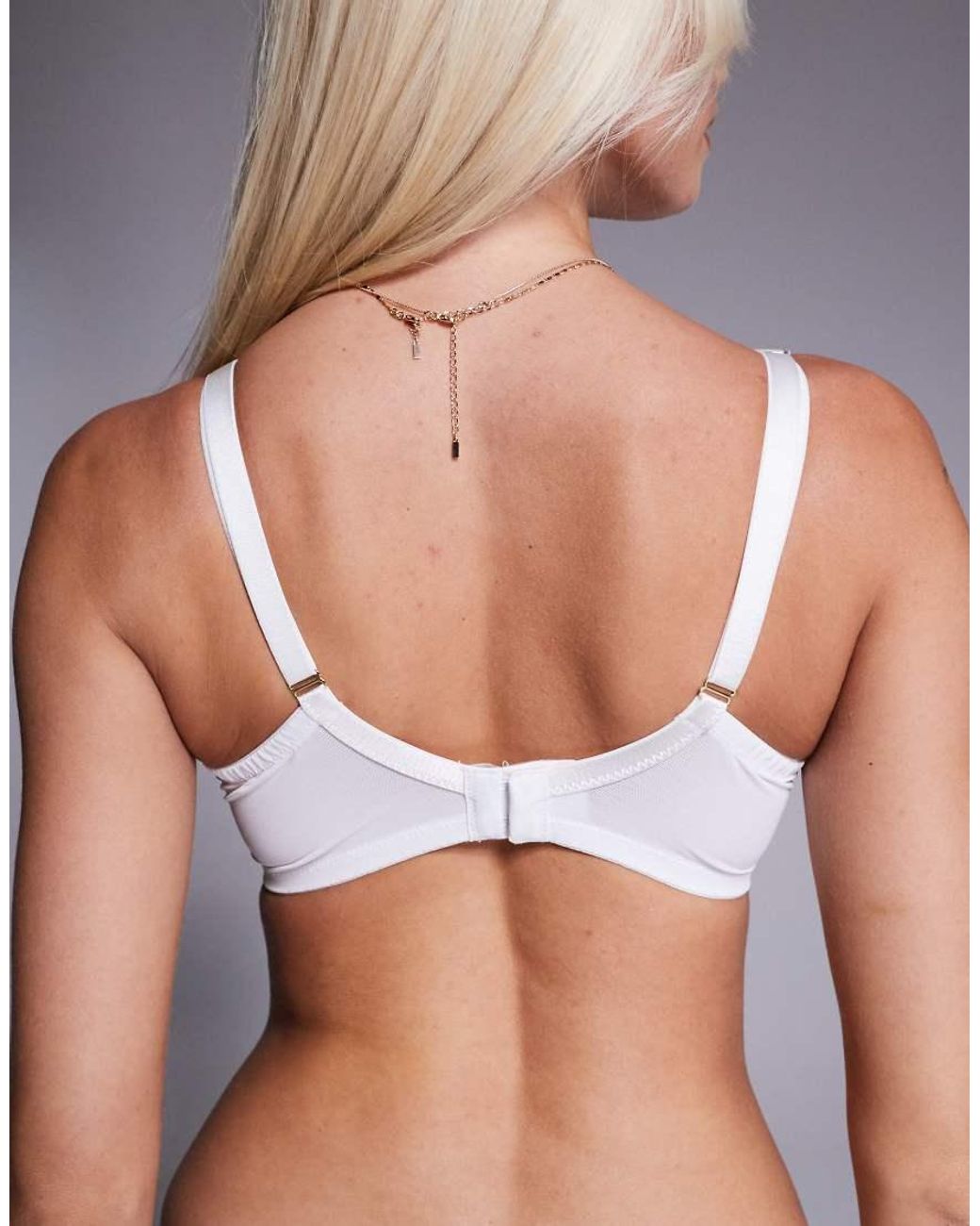 Ann Summers White Sexy Lace Non Padded Fuller Bust Plunge Bra 2 Pack