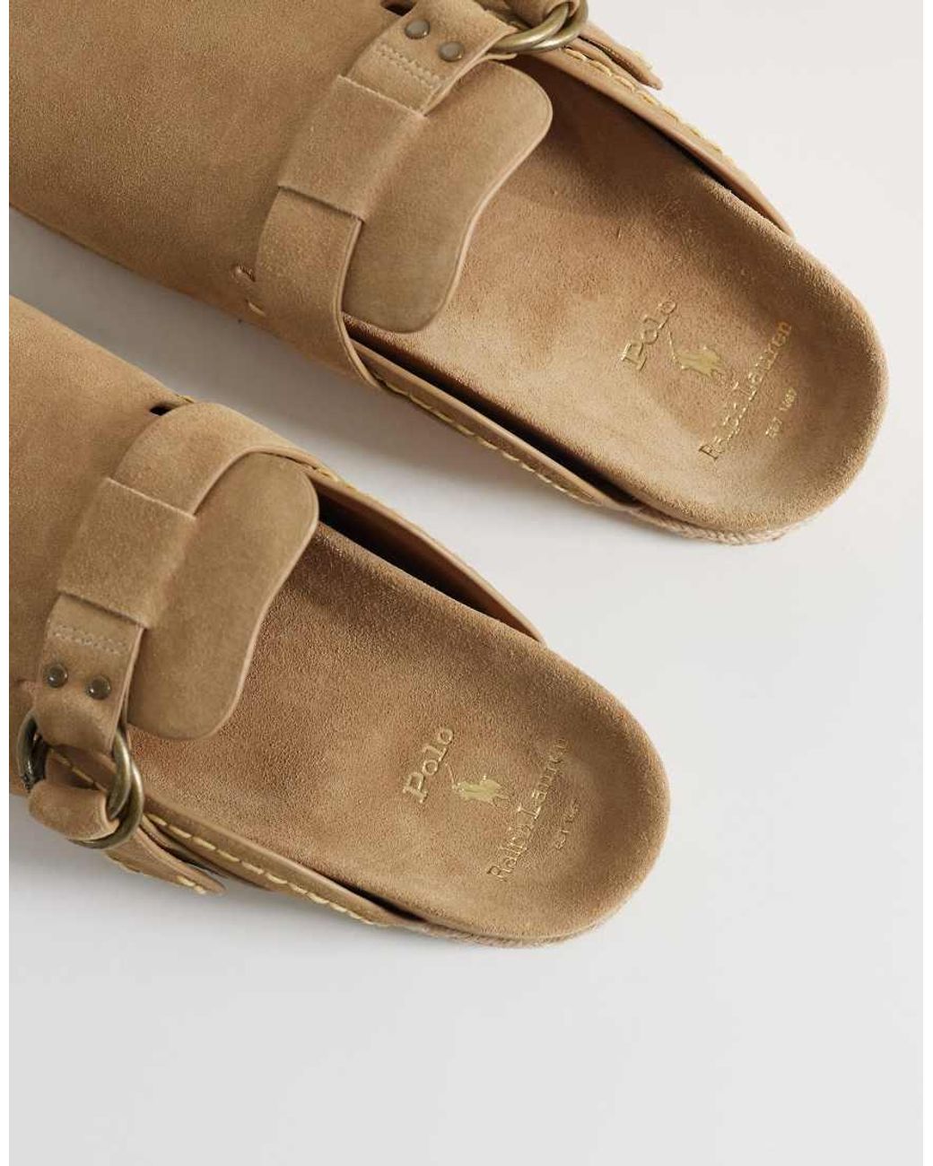Polo Ralph Lauren Natural Turbach Suede Clog Sandal for men