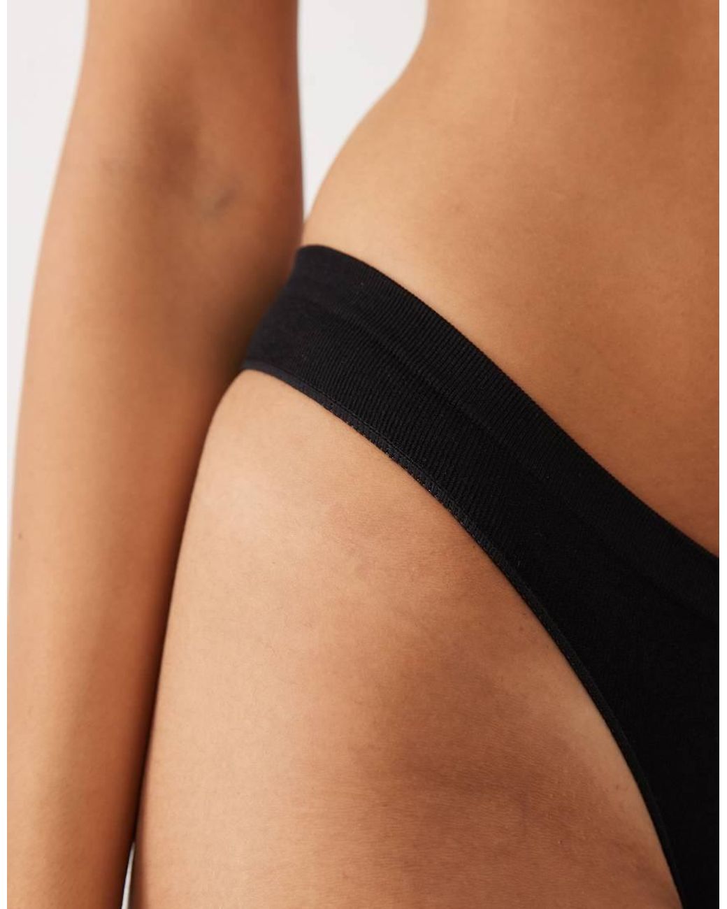 Cotton On Black 2 Pack Seamless Low Rise Thong