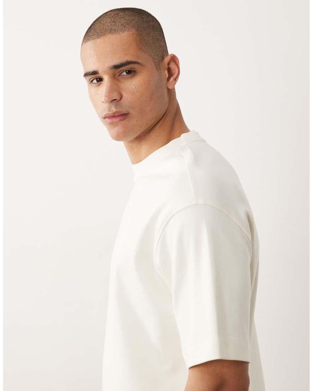 SELECTED Natural Heavyweight 300gsm Oversized T-shirt for men