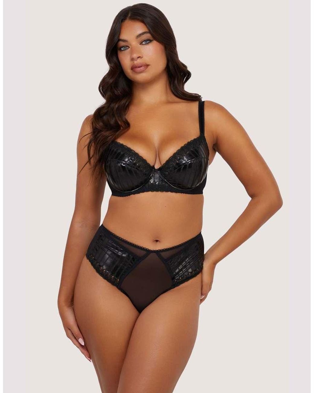 Playful Promises Black Jacinda Embroide Brief