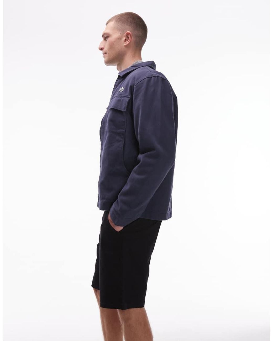 Vans Blue Authentic Relaxed Chino Shorts for men