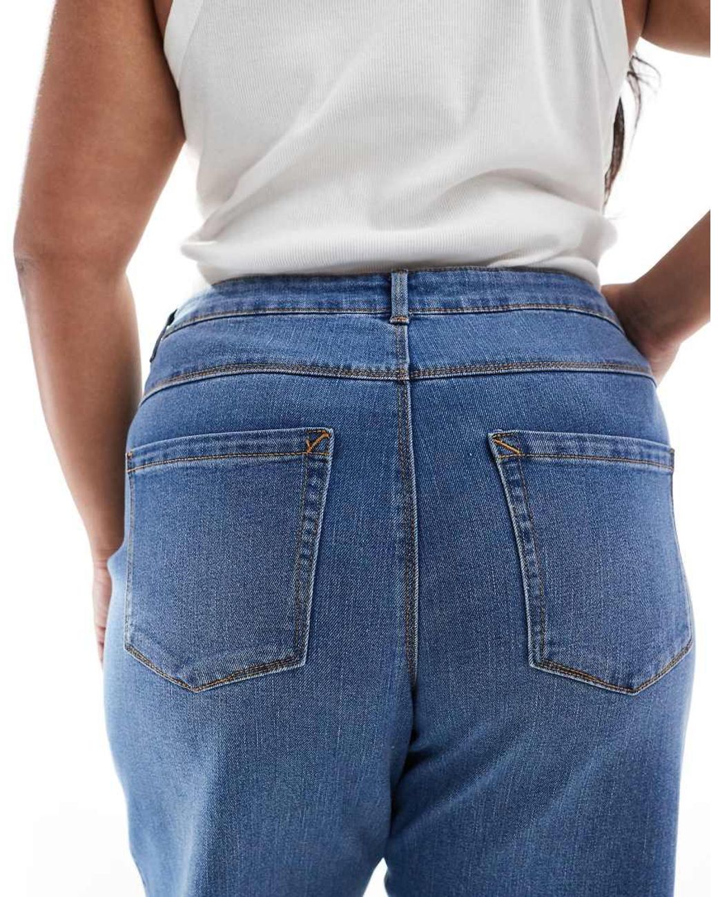 ONLY Blue High Waist Wide Leg Jeans