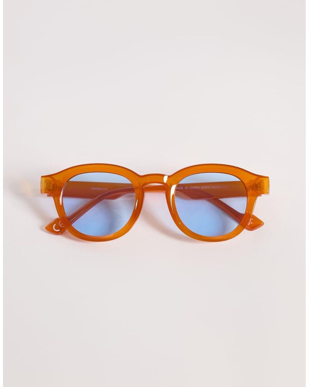 ASOS Orange Round Sunglasses for men