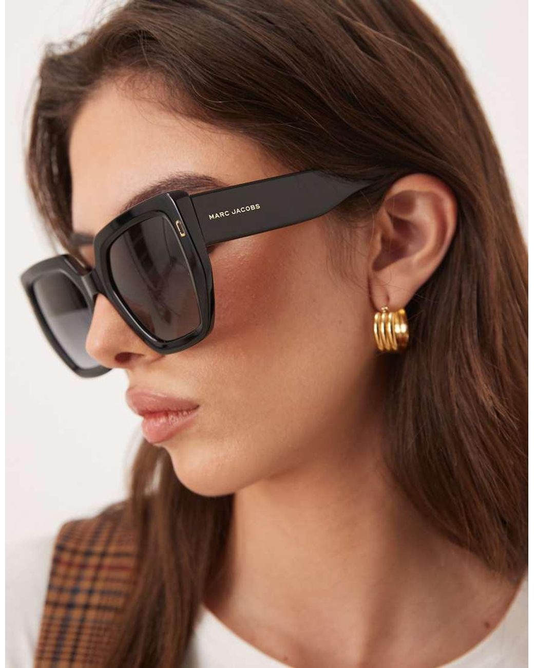 Marc Jacobs Brown Marc Jacobs Square Sunglasses