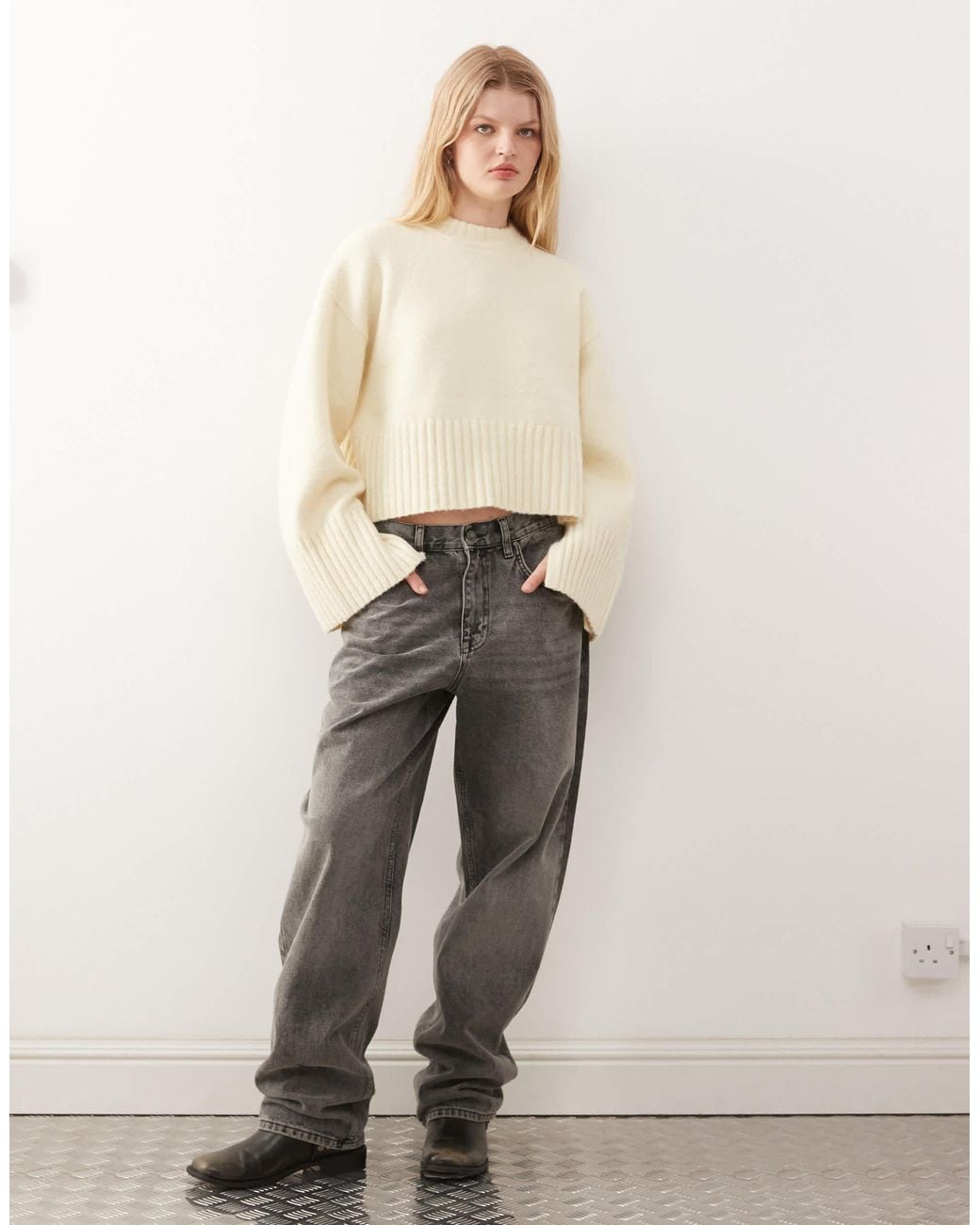 Monki Natural – strickpullover