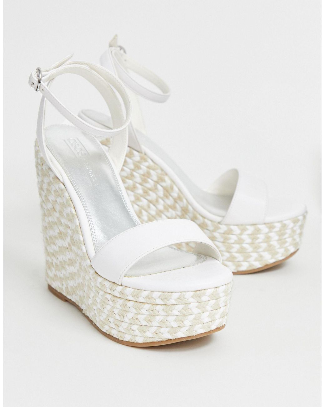 ASOS Leather Justina Espadrille Wedges 