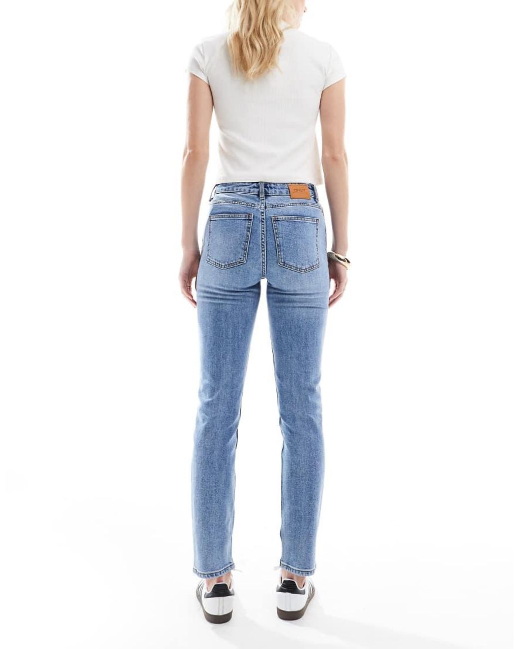 ONLY Blue Emily Straight Leg Jeans