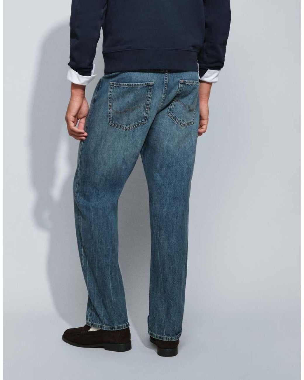Jack & Jones Blue Eddie Loose Fit Jeans for men