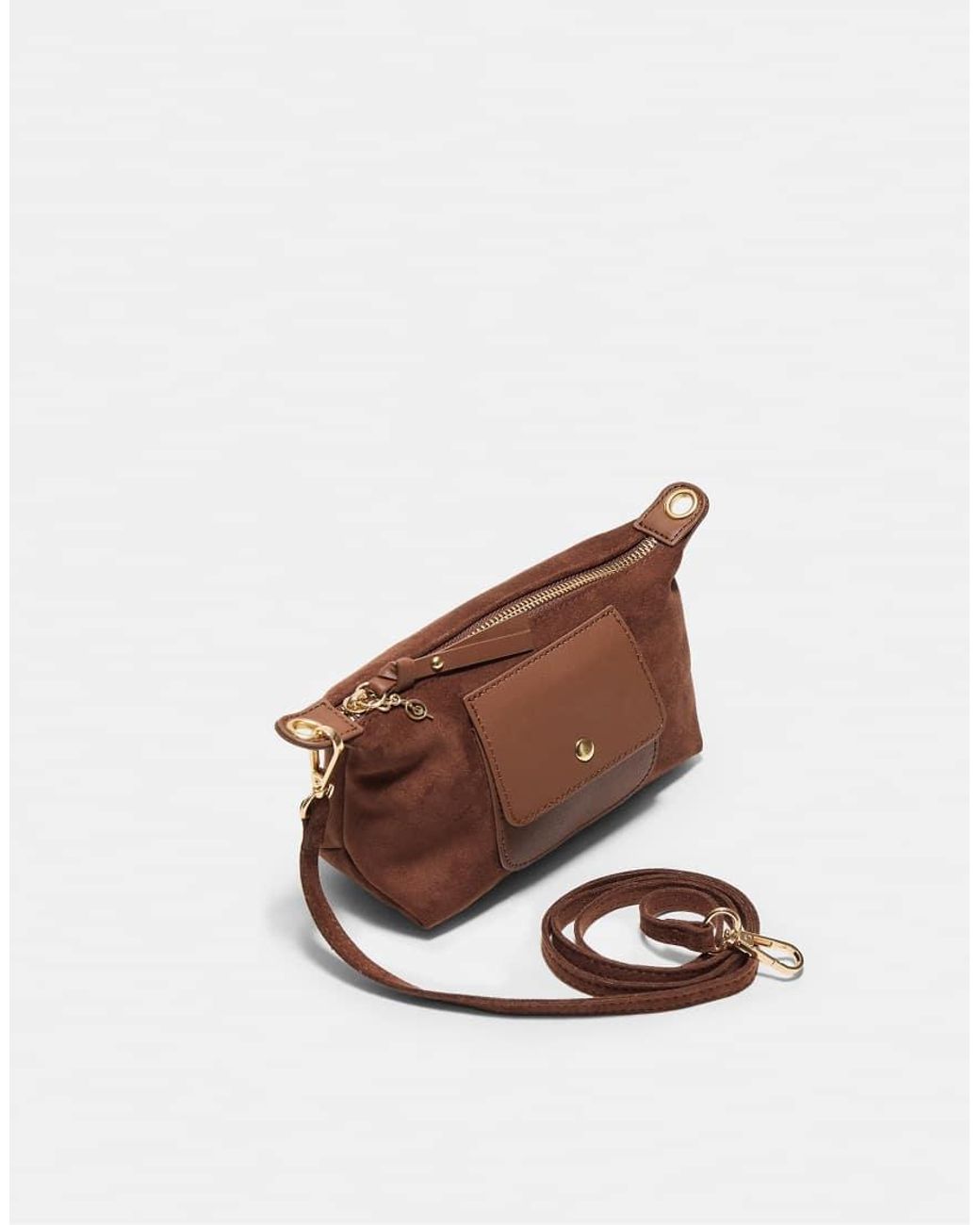Stradivarius White Contrast Mini Bag