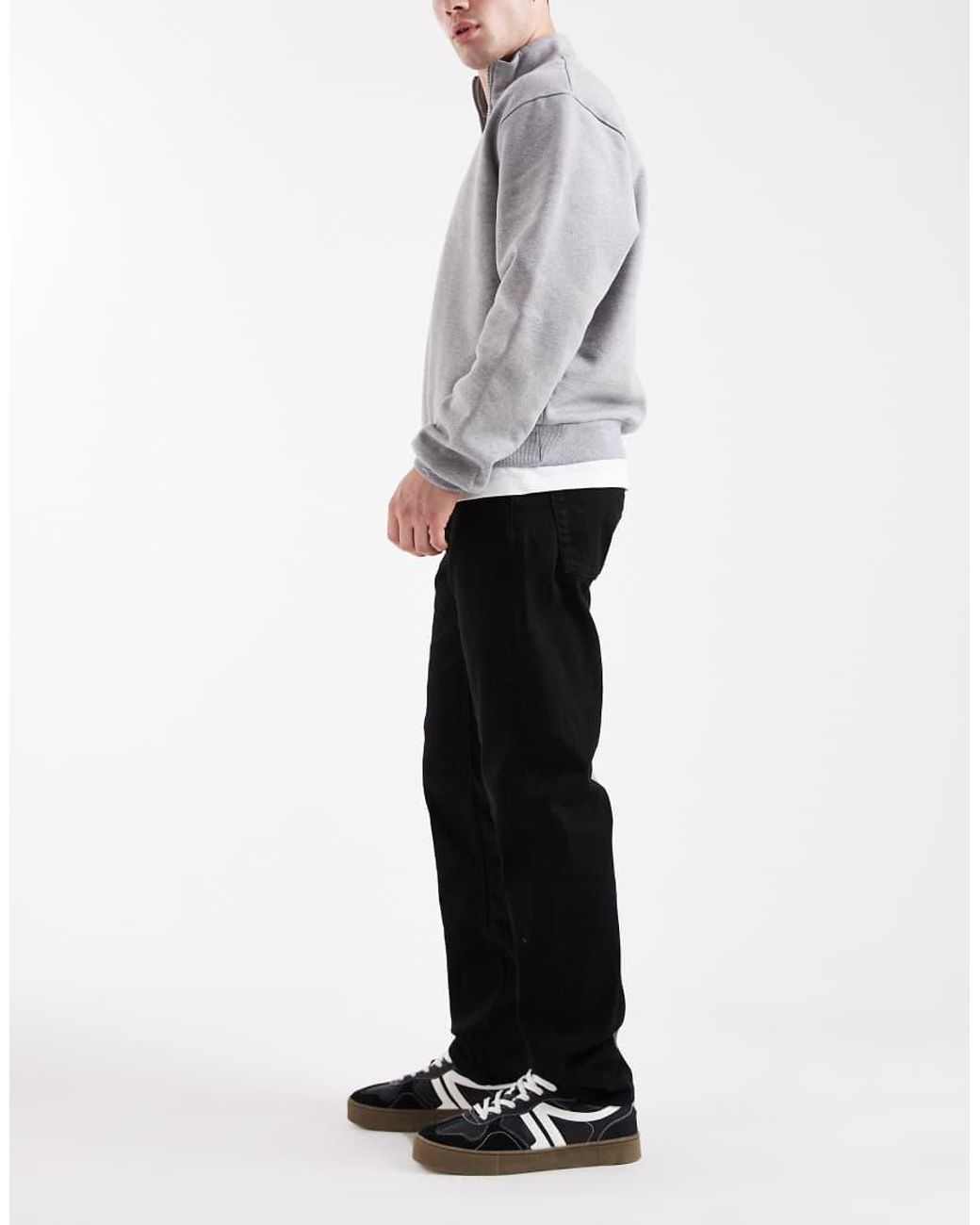 Only & Sons Gray Weft Regular Fit Jeans for men