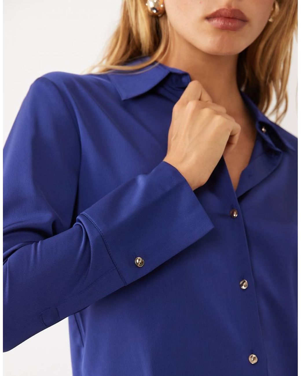 Mango Blue Classic Shirt