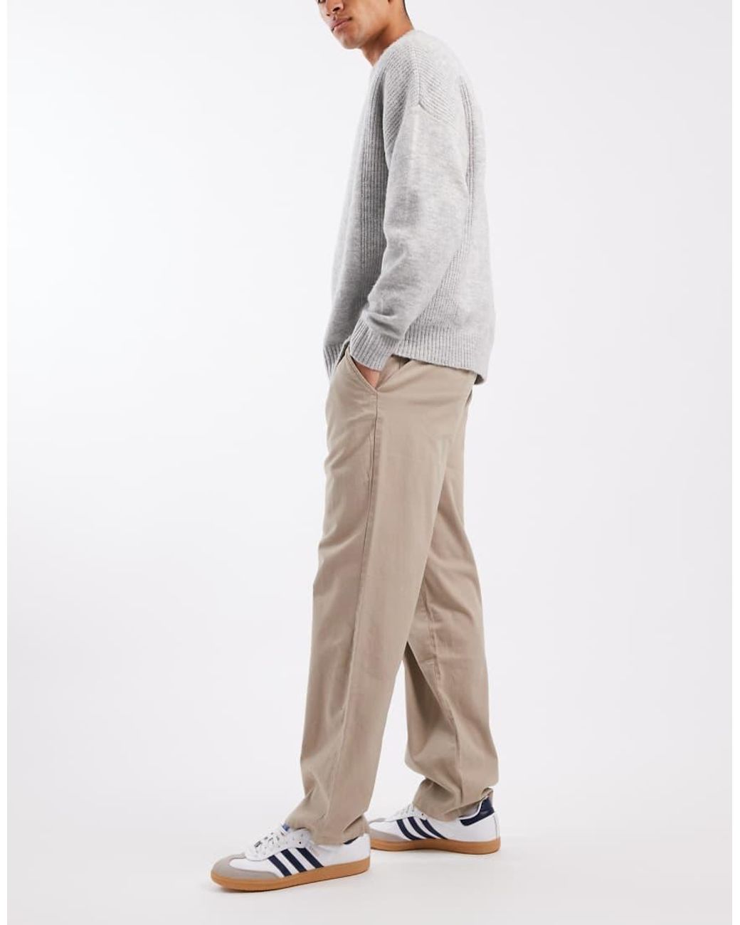 New Look Natural Relaxed Fit Chinos for men