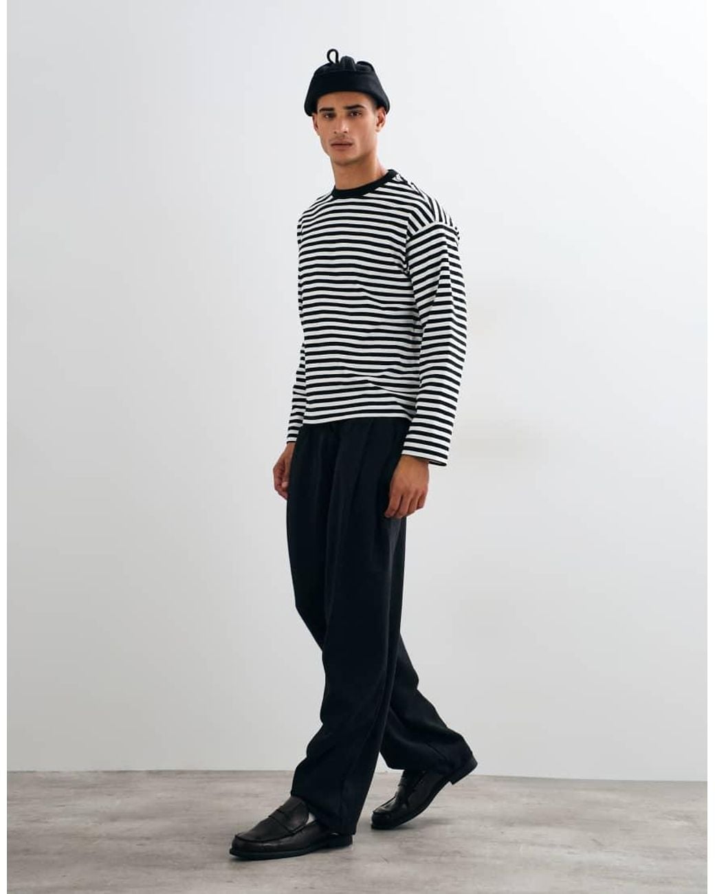 Weekday White Oversized Long Sleeve T-shirt for men