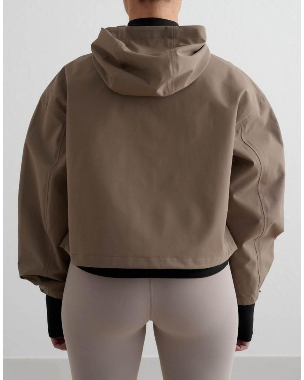 Aim'n Brown Nougat Cropped Waterprood Anorak