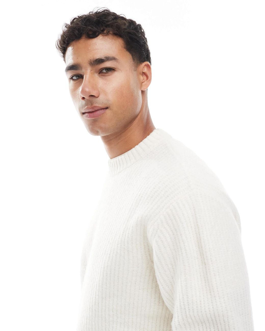Jack & Jones – oversize-pullover in White für Herren