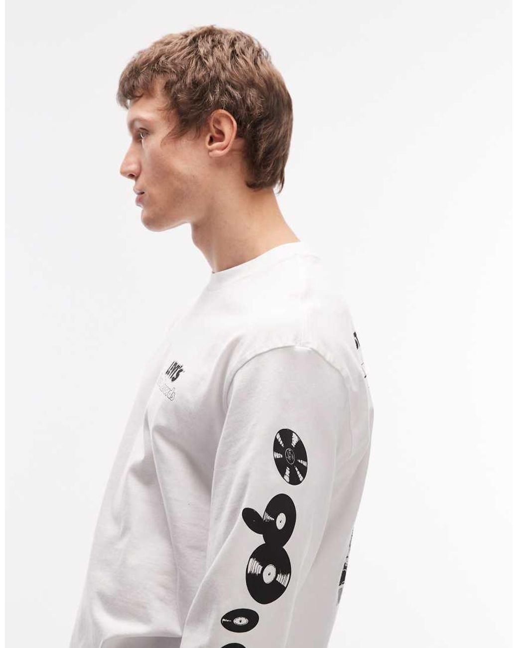 Levi's White Back Graphic Authentic Fit Long Sleeve T-Shirt for men