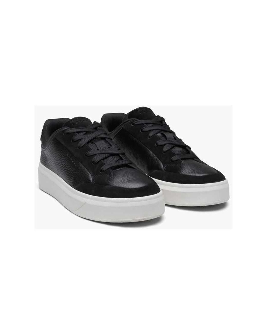 Cruyff Black Derby Classic Leather Trainers for men