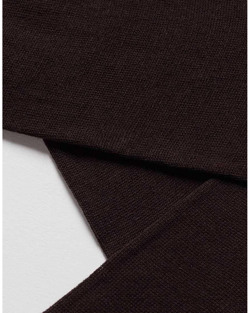Intimissimi Black Short Sateen Cotton Lisle Socks for men