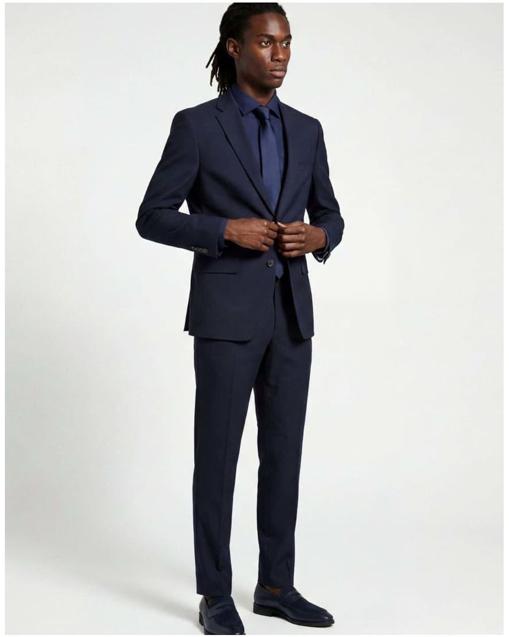 Harry Brown Blue Alex Suit Trousers for men