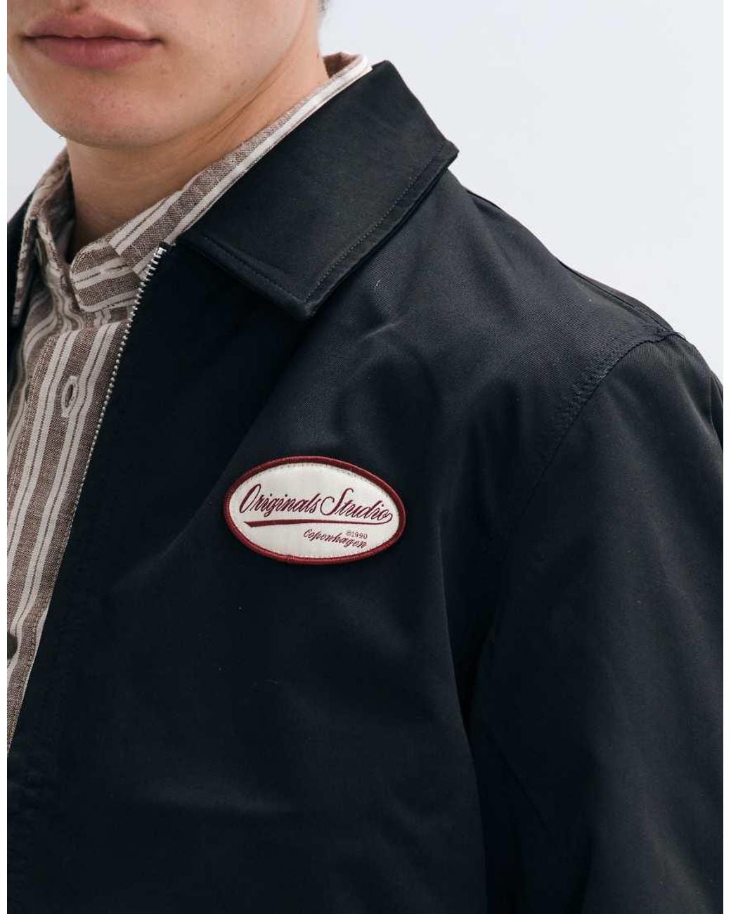 Jack & Jones Blue Patch Worker Jacket for men