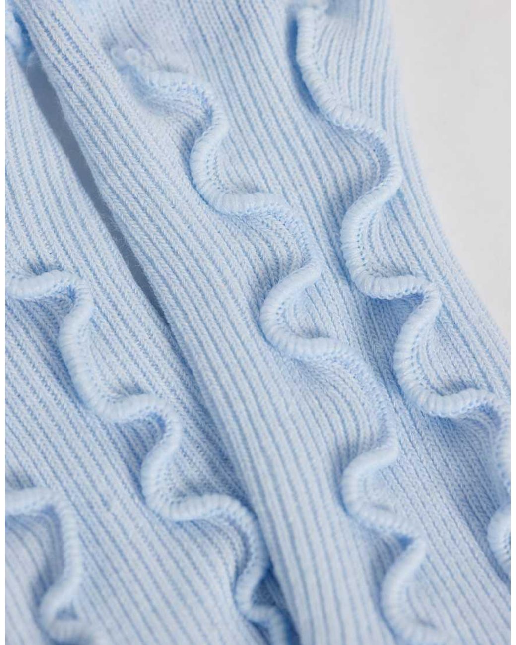 SUI AVA Ruffle Socks in Blue | Lyst UK