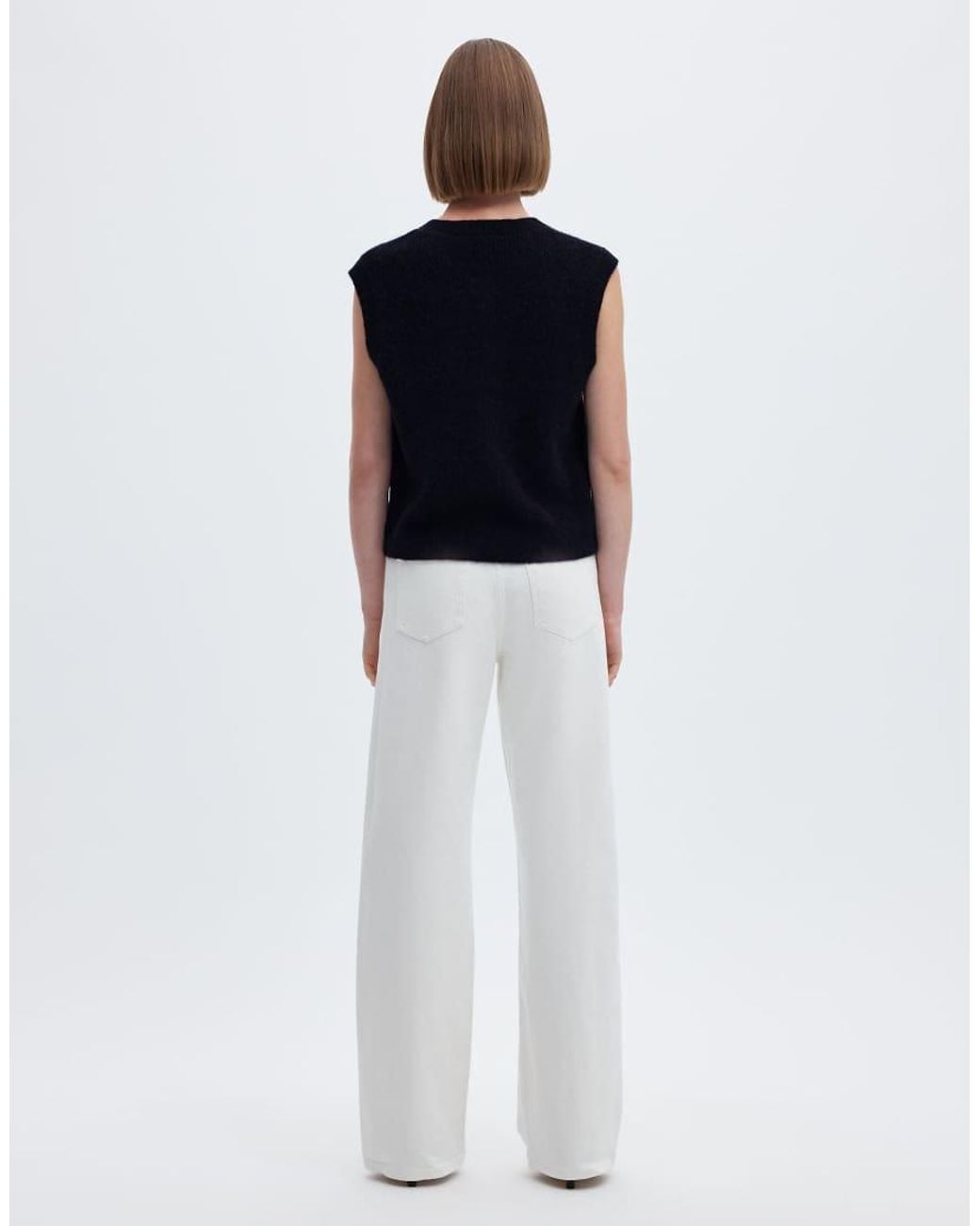 Chaleco De Punto En Azul SELECTED de color Black