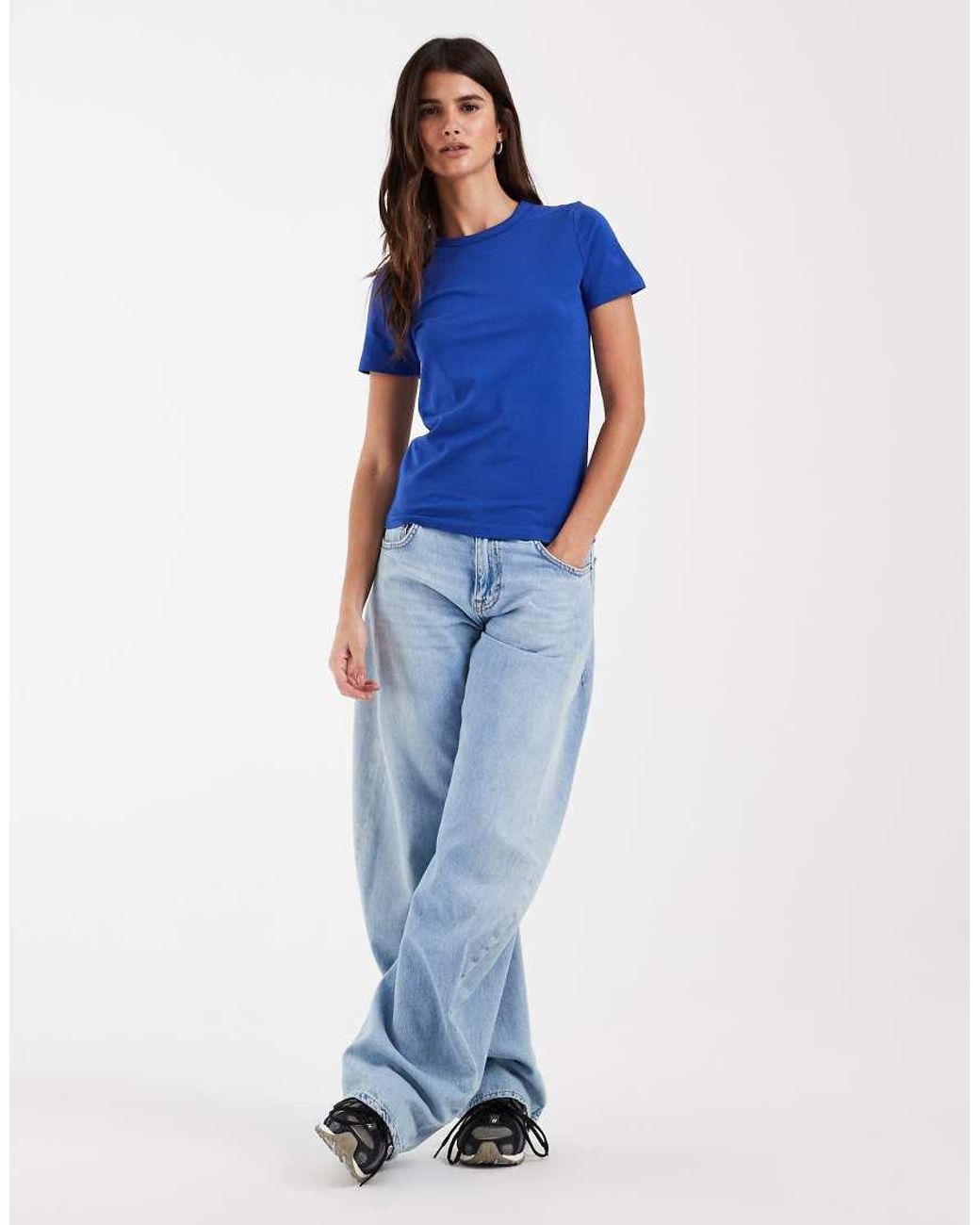 JJXX Blue Fitted Tee