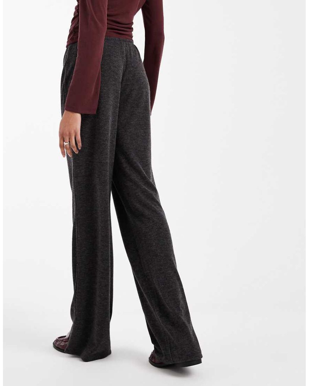 ONLY Purple Lightweight Knitted Trousers