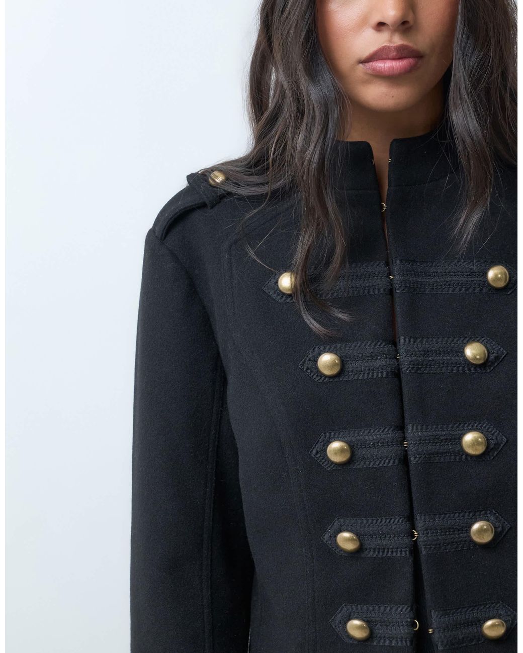 ASOS Blue Button Front Formal Utility Jacket