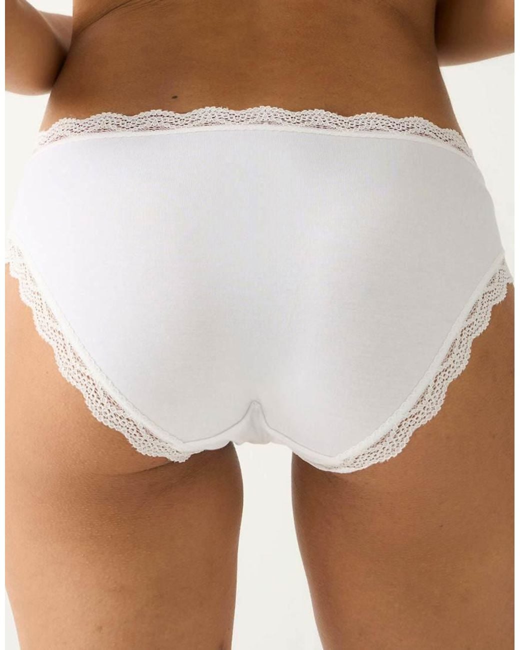 Stripe & Stare White Original Knicker Four Pack