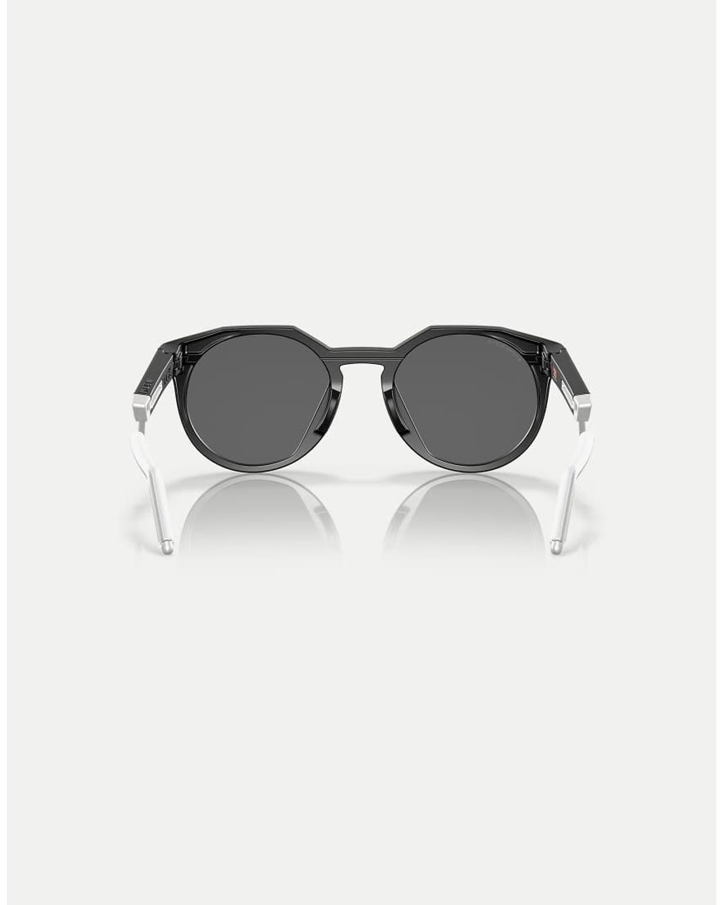Oakley Gray Hstn Metal Round Sunglasses With Mirrored Lens
