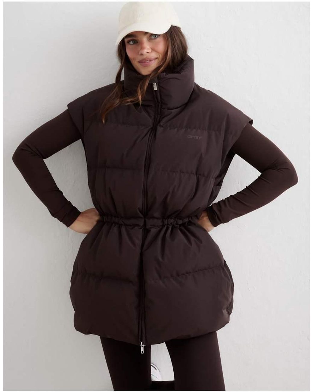 Aim'n Brown Cacao Moment Puffer Vest