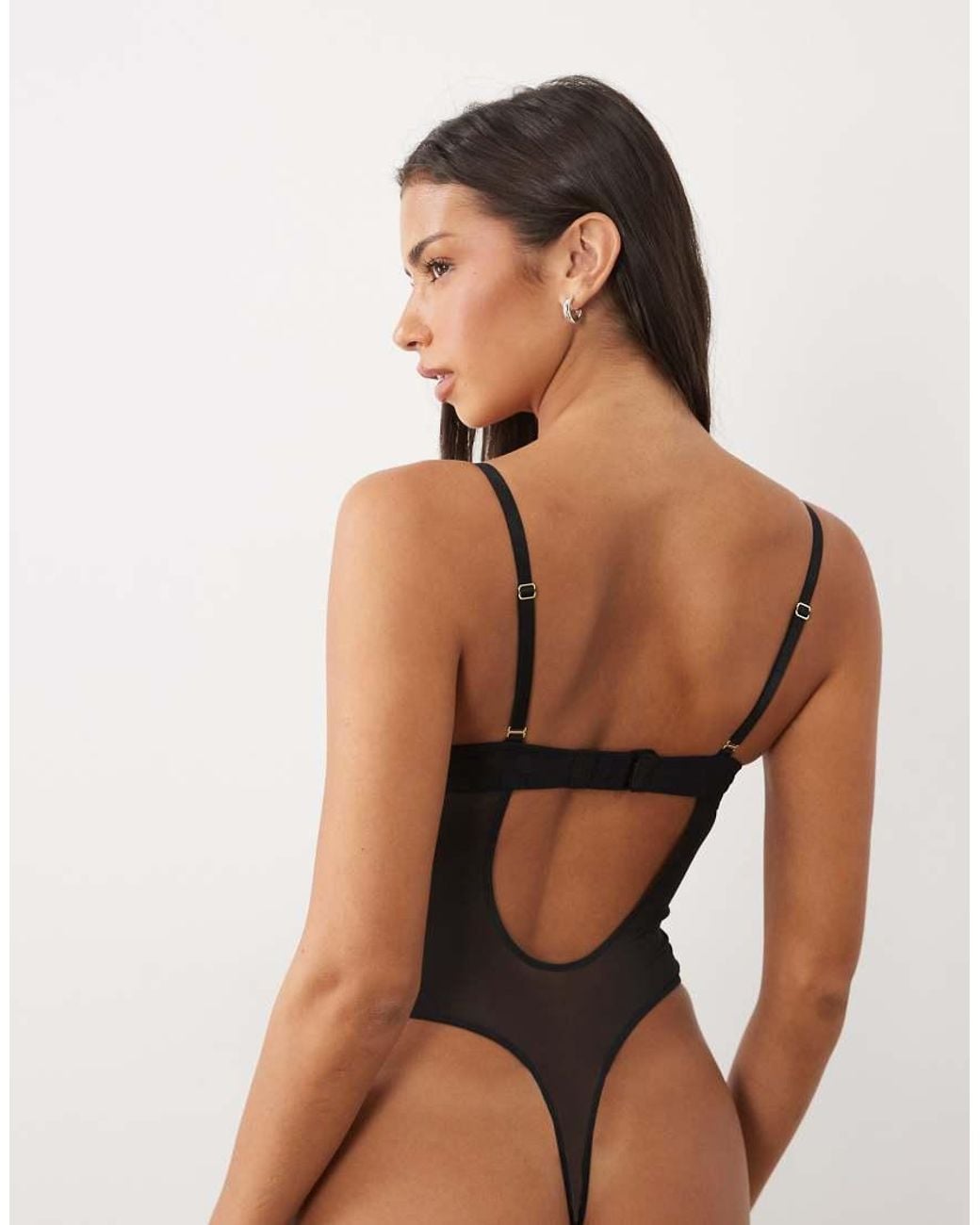 Ann Summers Black Sexy Lace Padded Bodysuit