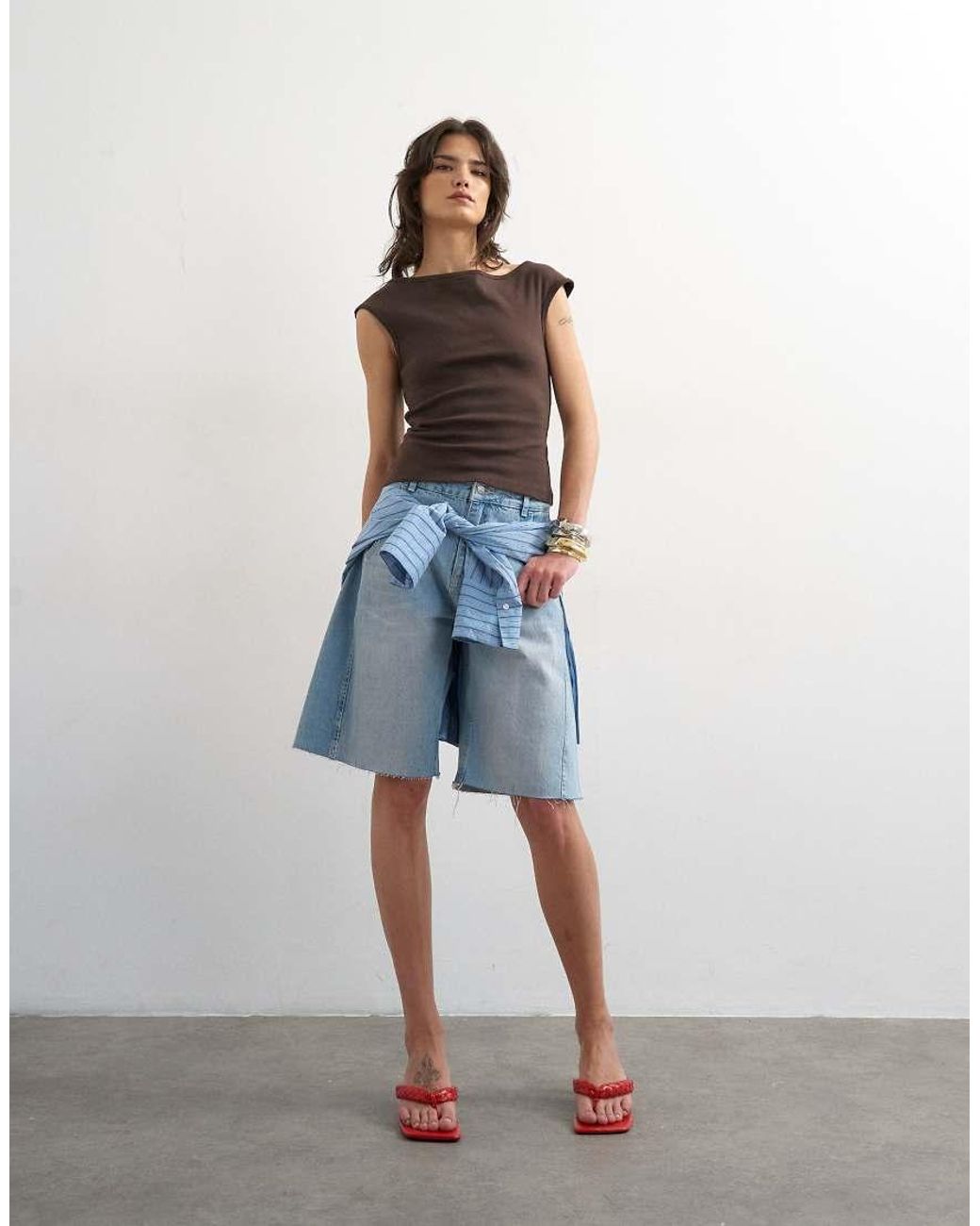 TOPSHOP Hemdje in het Brown