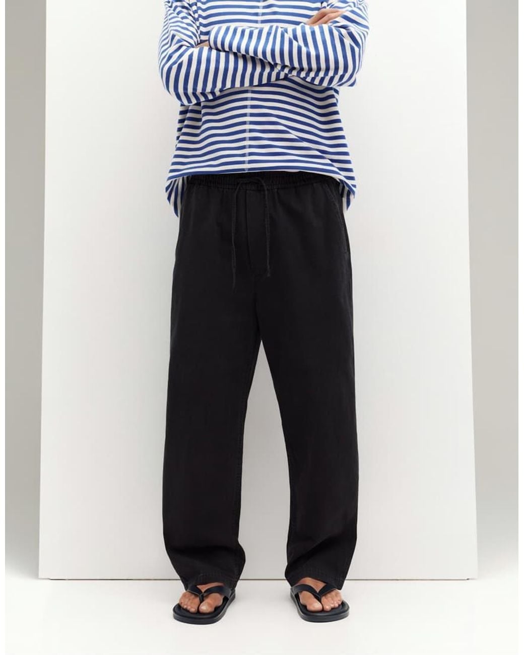 Pull&Bear Blue Denim joggers for men