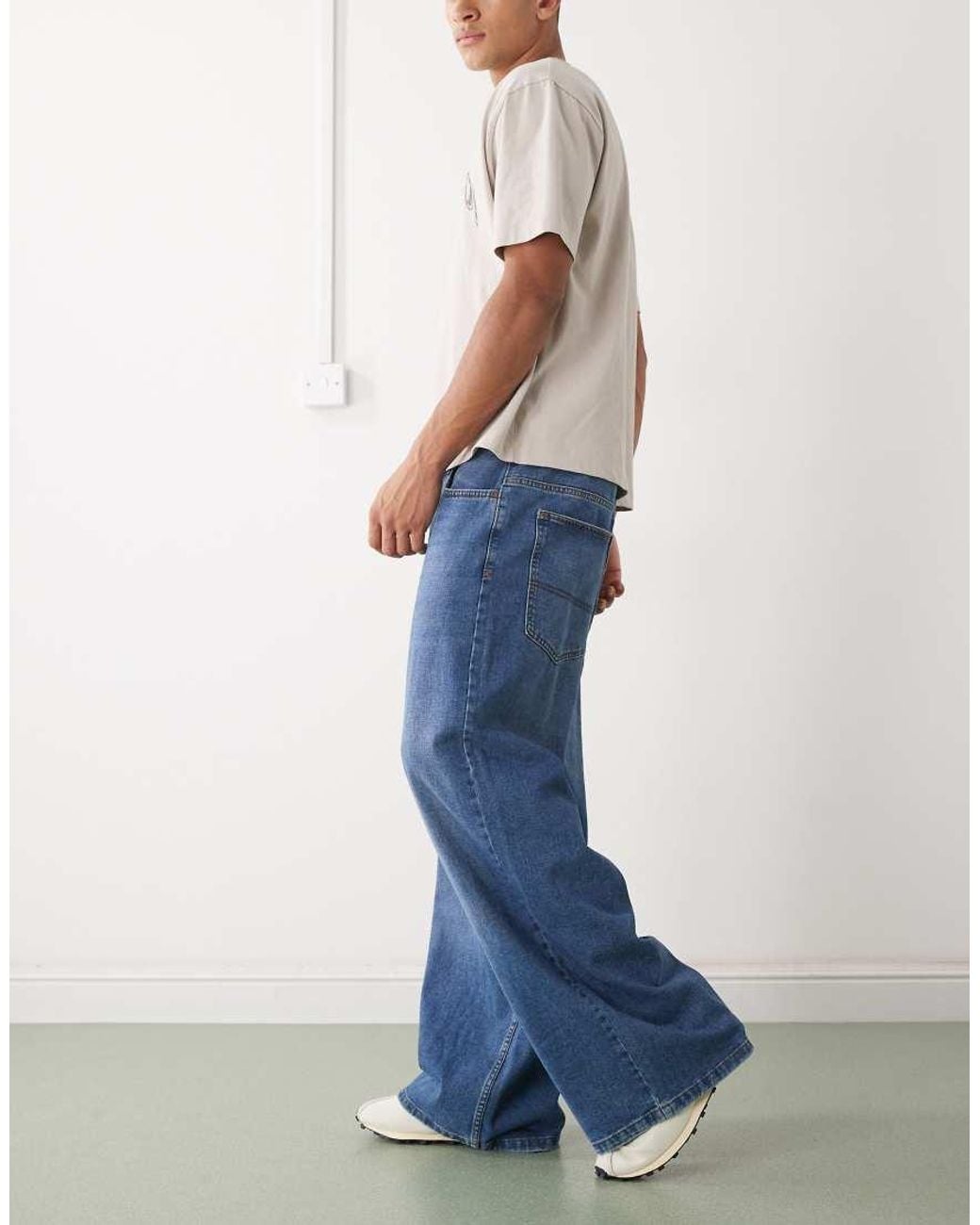 Collusion Blue Wide Leg Jean for men